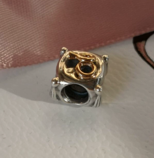 14K Real Gold AAA GRADE  Sterling Silver S925 ALE Two Tone Charms