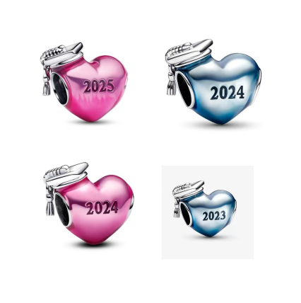 4PCS Mixed AAA GRADE S925 ALE Sterling Silver 925 Charms