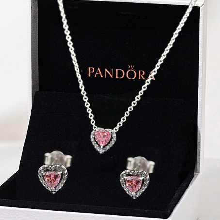 AAA GRADE S925 ALE Sterling Silver Necklace&Earring Set