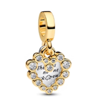 AAA GRADE S925 ALE Sterling Silver 925 18K-Goldplated Dangle Charms